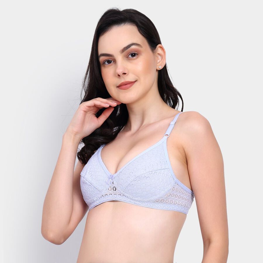 Ladies' Non-Padded Bra, Mid Blue, large image number null